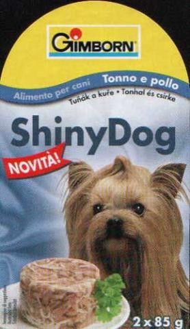 Konzerva SHINY DOG - jehněčí a kuře 2x85g